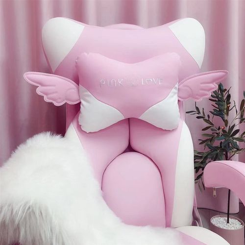 浩尊原厂配套主播椅可爱PU皮头枕配件