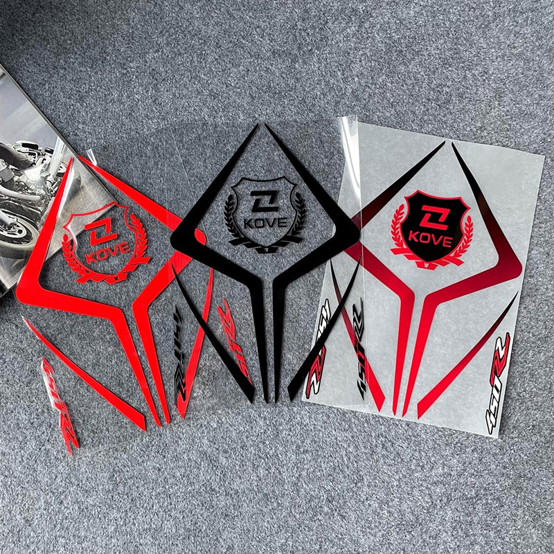 适用于摩托车贴纸凯越450RR车头拉花防水改装车轮毂反光贴花版画