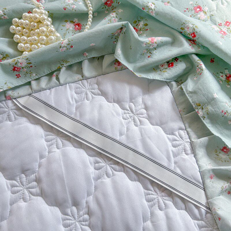 公主风亲肤水洗棉床罩床裙式单件加厚夹棉防滑床单床围裙罩床笠套,床上用品,床裙,淘宝优惠券,粉丝福利购,淘宝优惠卷
