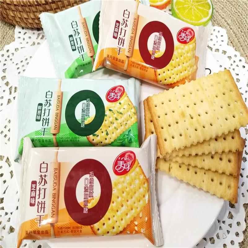 新货美丹白苏打饼干鲜葱味