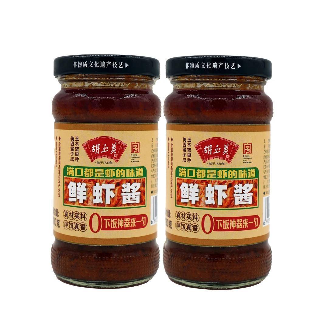 拌饭虾米酱正品安庆胡玉美鲜虾酱辣虾酱新鲜河虾酱拌饭拌面下饭酱