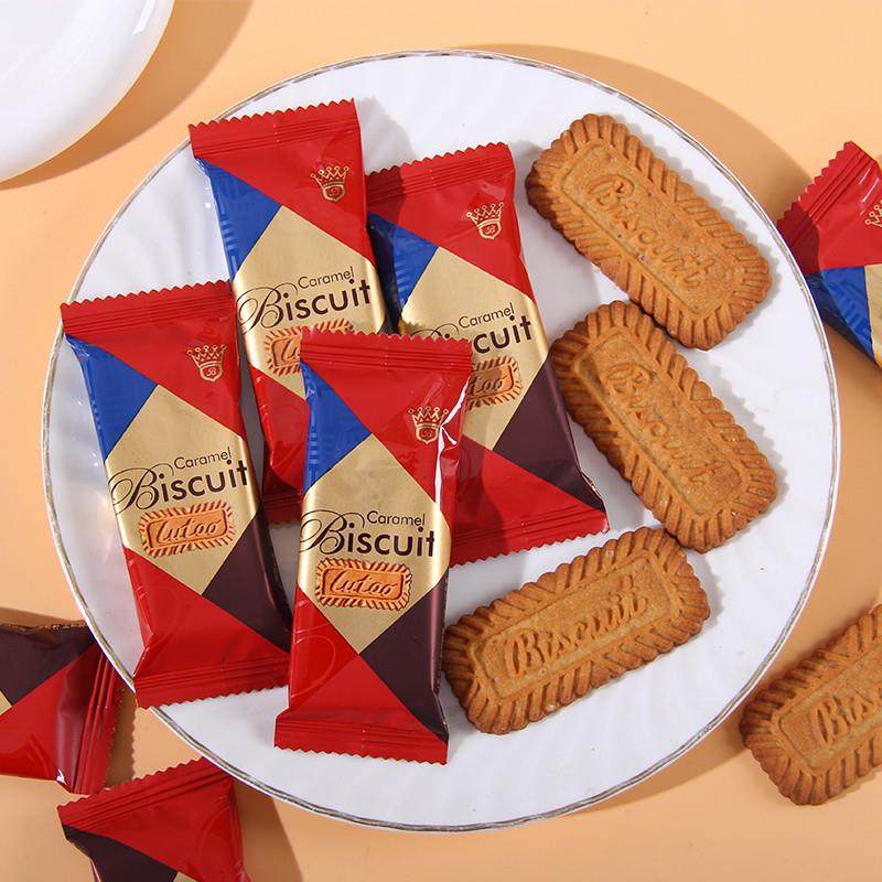新货嚼百趣经典焦糖风味饼干结婚喜糖喜饼婚礼糖果下午茶散装