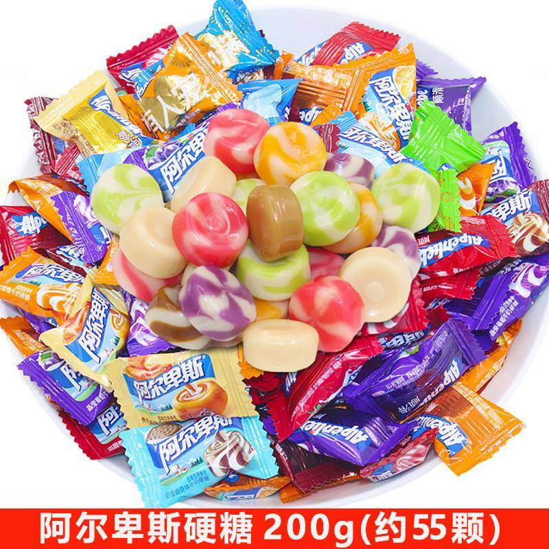 阿尔卑斯糖果100g200g500g牛奶硬糖散装棒棒糖混合口味结婚喜糖果