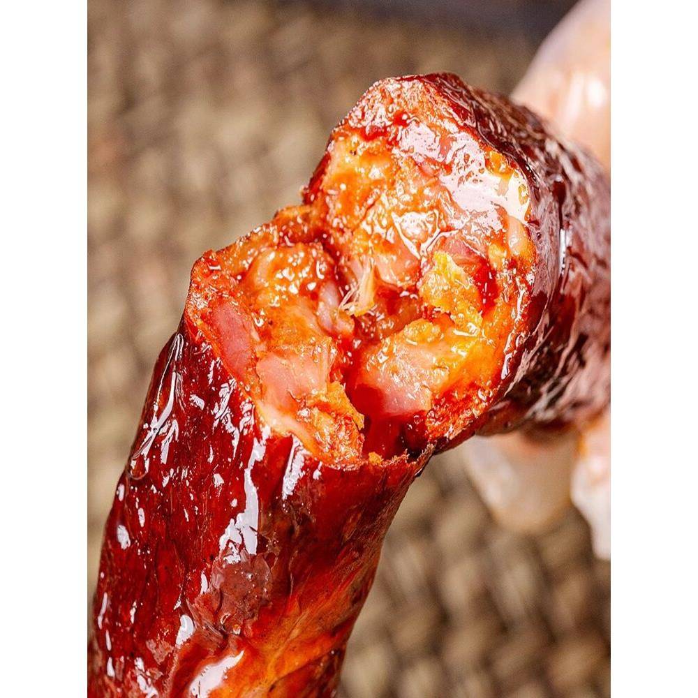 四川特产麻辣香肠纯肉500g农家自制烟熏腊肠正宗川味特色腊肉腊味