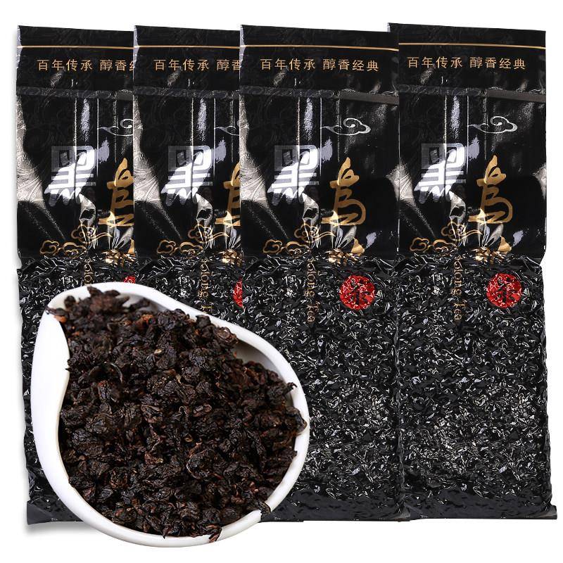 2025新茶黑乌龙茶 木炭技法油切黑乌龙 茶叶浓香型茶散装500g