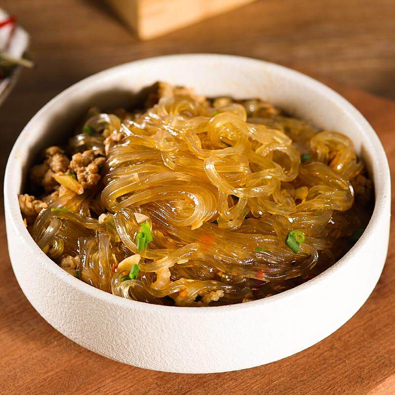 新货食味田园红薯粉条宽粉细粉不加明矾手工制作营养健康火锅