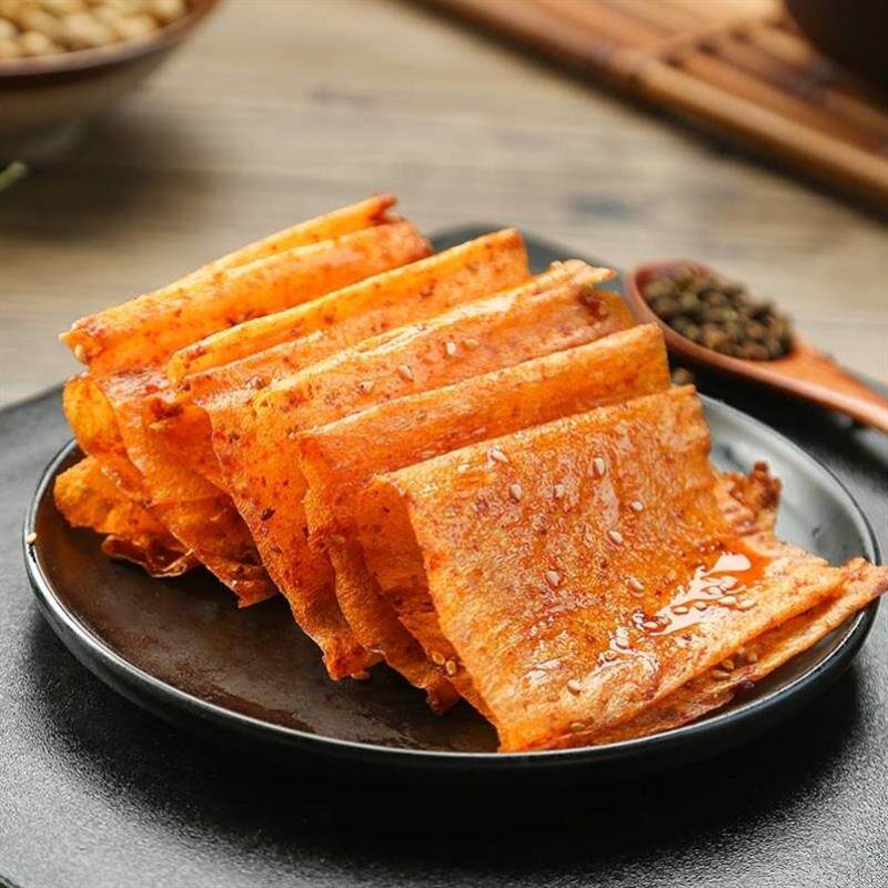 新货湖南特产平江豆皮麻辣经典手撕大辣片香辣味辣条80后儿时零食