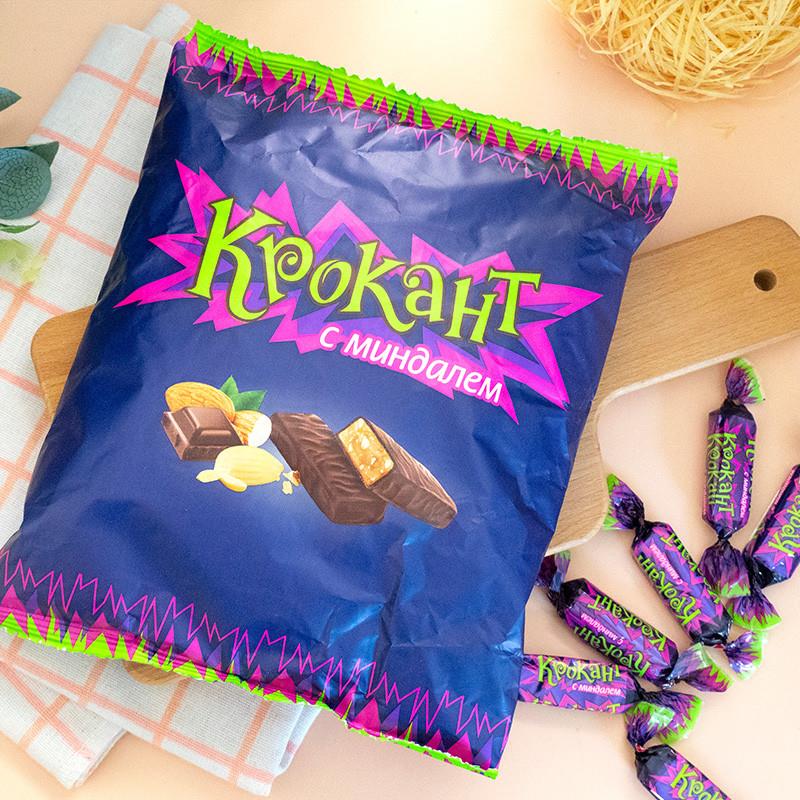 新货俄罗斯紫皮糖1斤装小