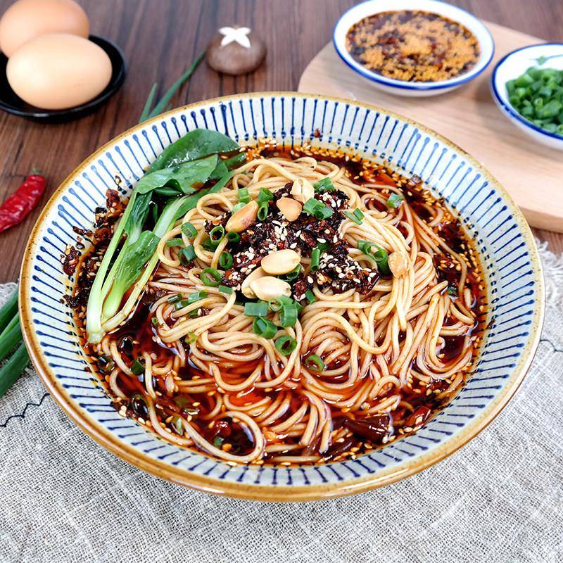 重庆小面麻辣面3袋装带调料碱水面条速食手工正宗四川特产 熊猫面