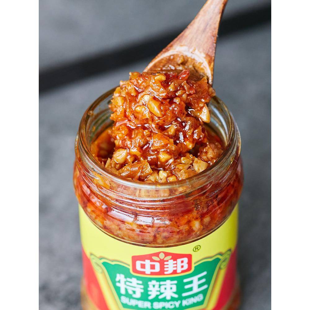 中邦特辣王300g广东蒜蓉辣椒酱拌面下饭开胃菜火锅麻辣烫调味蘸料
