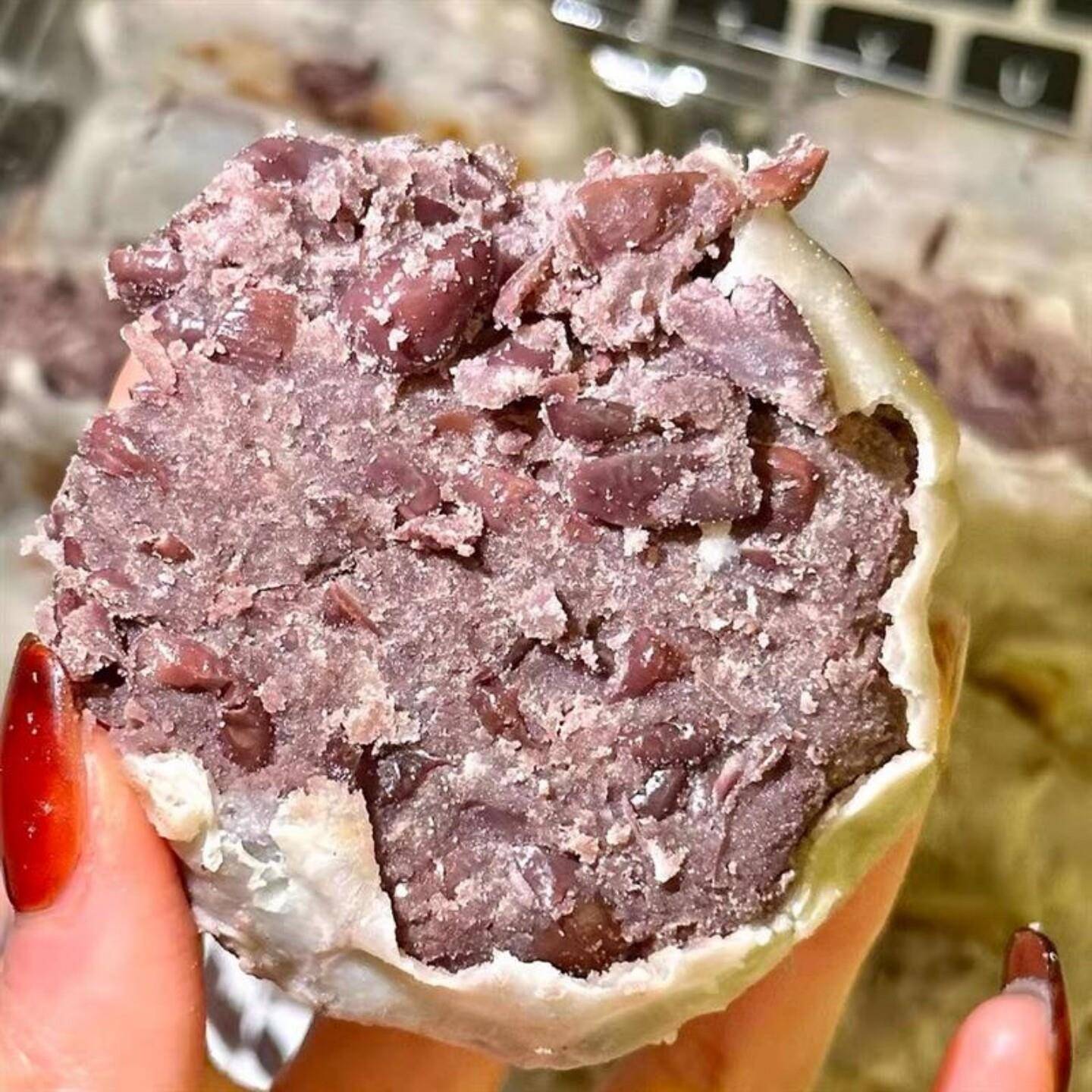 鞍山老太太红豆饼老式手工红豆饼纸皮红豆饼软皮豆沙饼手工糕点