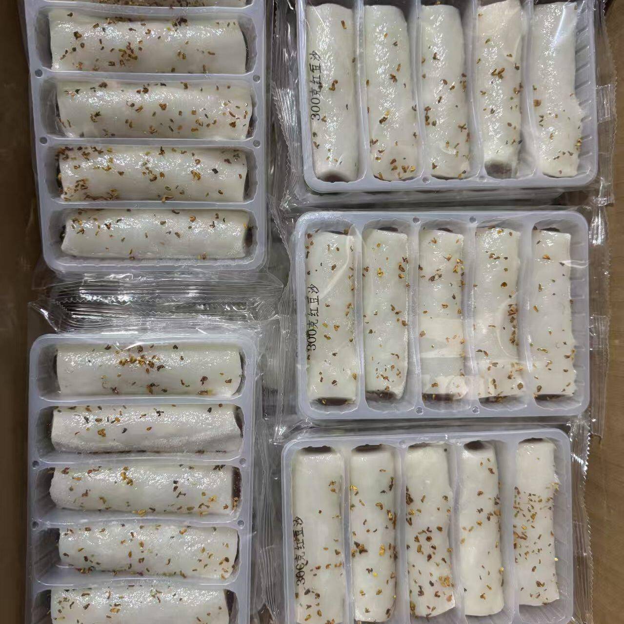 开花糕点老味道条头糕糕点糍粑条手工糯米红豆沙馅开袋即食桂花味
