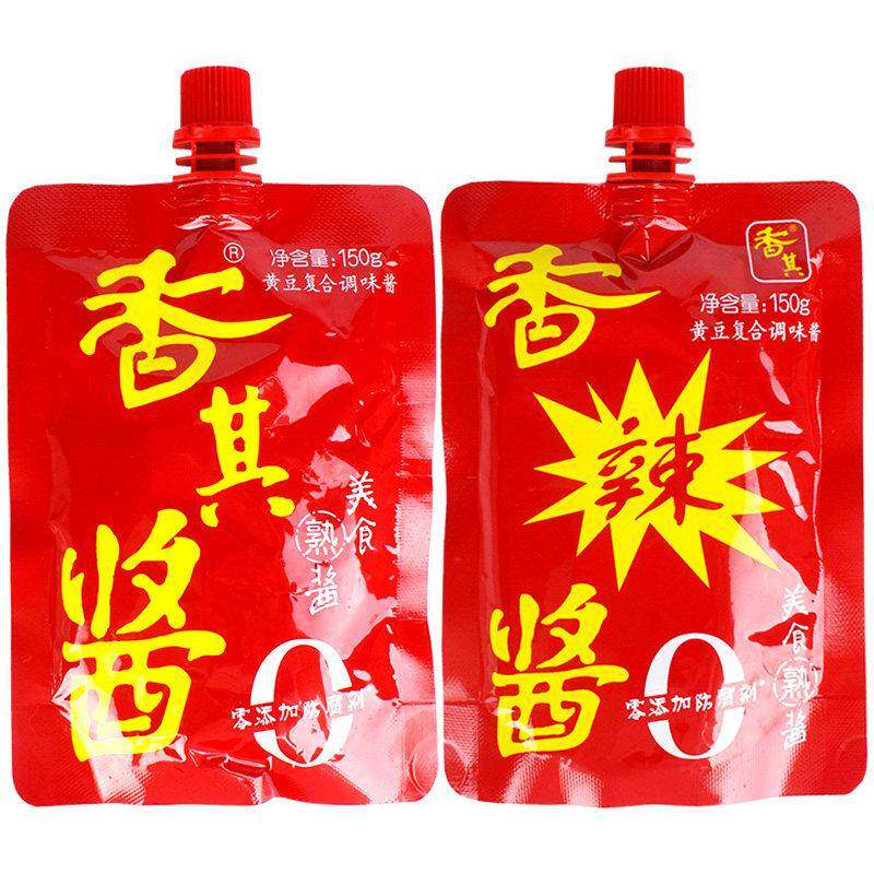 香其酱香其辣酱香辣酱东北大酱自立袋150g×10袋旋盖装