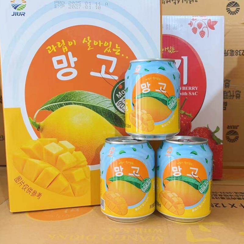 韩国风味葡萄果肉饮料238m