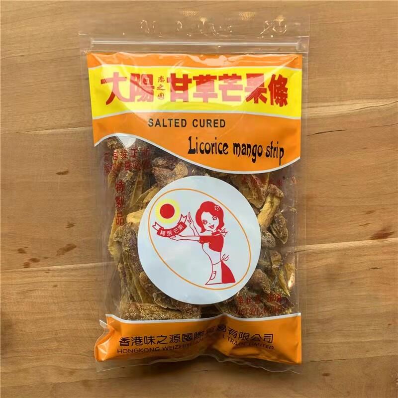 甘草芒果条大洋爱园280克小包装燕津孕妇芒果干零食