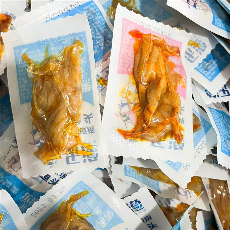 新货大连特产鱿鱼头须香辣