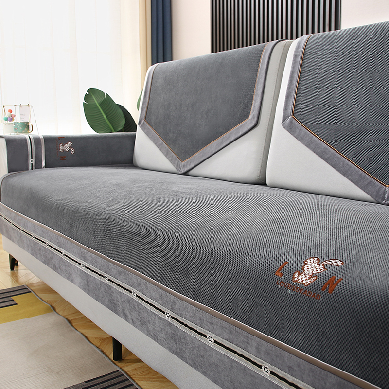 沙发垫四季通用防滑盖巾2023新款现代简约沙发套罩全包夏季坐垫子 - 封面