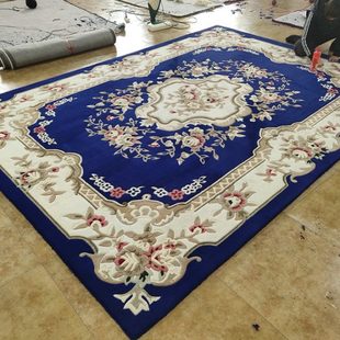 手工纯羊毛地毯客厅沙发茶几毯加厚卧室满铺房间床边家用定制 欧式