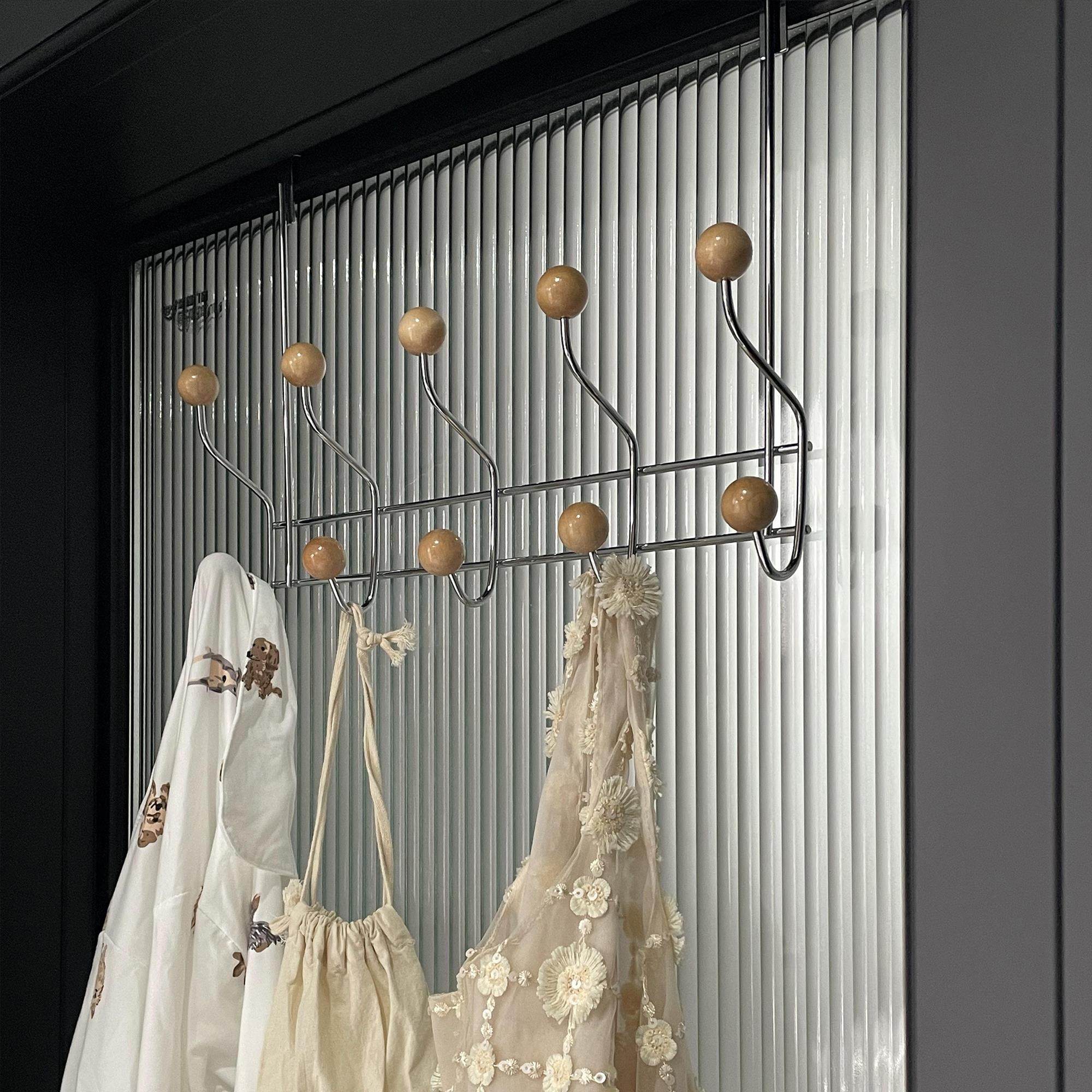 树的岛Tree浴室化妆室树脂挂衣钩免打孔门后圆球收纳装饰架毛巾架