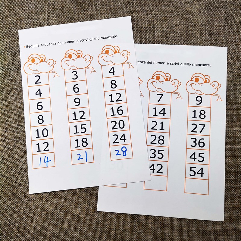 幼儿园数感 数字模式 找规律 加减法加强训练 数字排序游戏