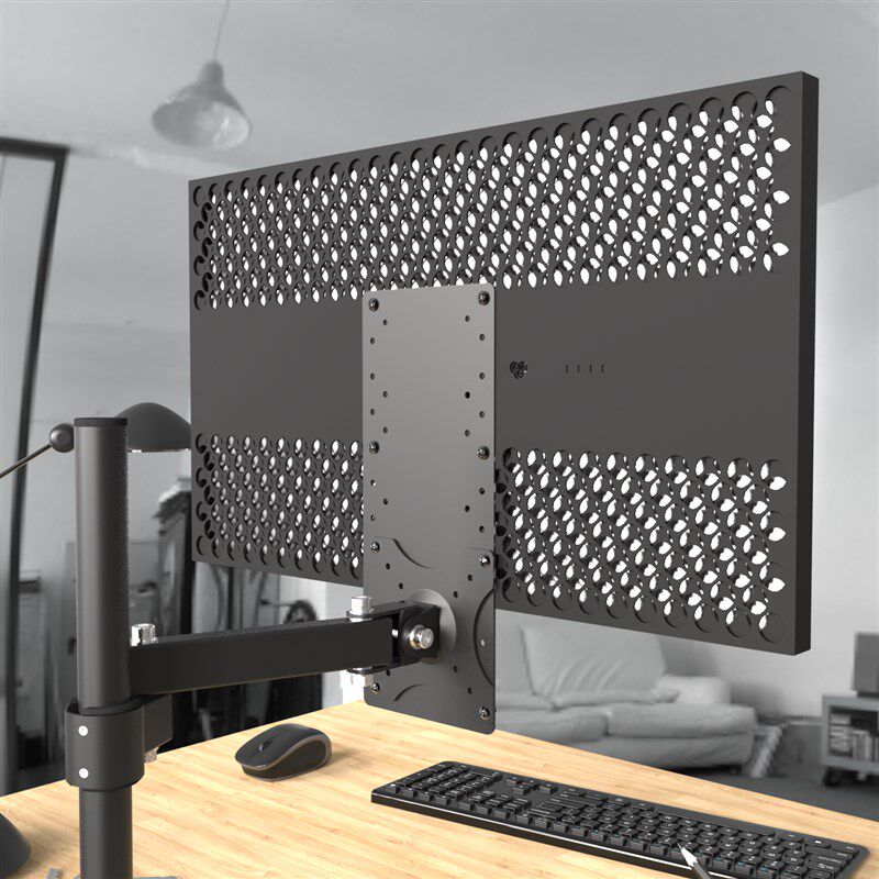 显示器升降拓展板抬高降低vesa可变100*100板75*75上下移动调整