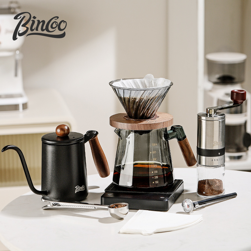 Bincoo手冲咖啡壶套装家用小型咖啡豆研磨器具全套专业手冲咖啡机