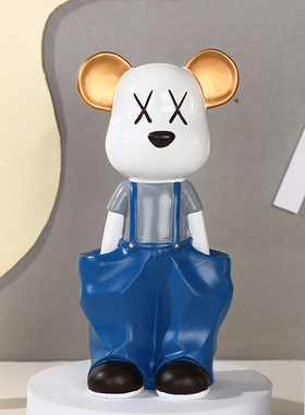 创意客厅桌面小摆件办公室电脑桌暴力熊电视柜房间室内装饰品摆设