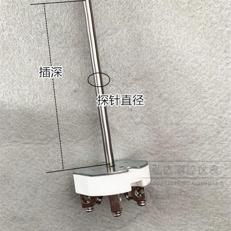 WZPK2-010 双支铠装热电阻芯 pt100铂电阻传感器 V装配式热电阻芯