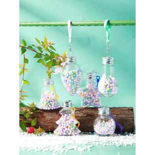 星塑料瓶流沙纸条水宝宝幼儿园手工装饰挂小瓶