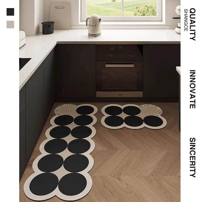 新款厨房硅藻泥地垫防滑防水防油可擦免洗脚垫异形地毯防脏垫子,居家布艺,厨房地垫,淘宝优惠券,粉丝福利购,淘宝优惠卷