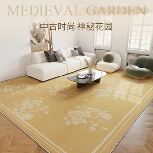 地毯客厅轻奢高级奶油风卧室家用地垫沙发茶几毯2024新款 越艺