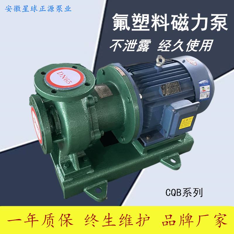 强酸强碱输送 卧式酸碱磁力泵 氟塑料合金磁力泵 CQB80-65-125FD