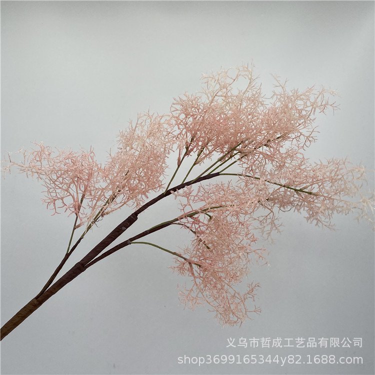 落新妇仿真假花桃色炮盛室内客厅插花装饰绢花样板间装饰花束配材