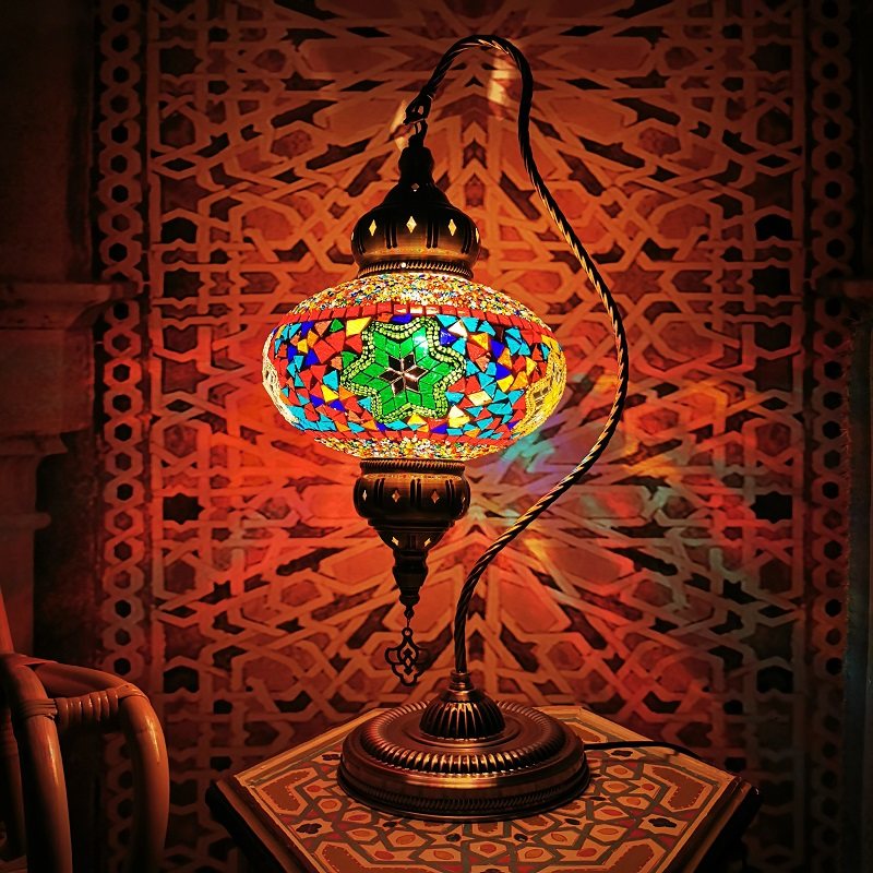 土耳其吧台桌面大号台灯复古异域餐厅咖啡厅酒店民宿酒吧艺术台灯