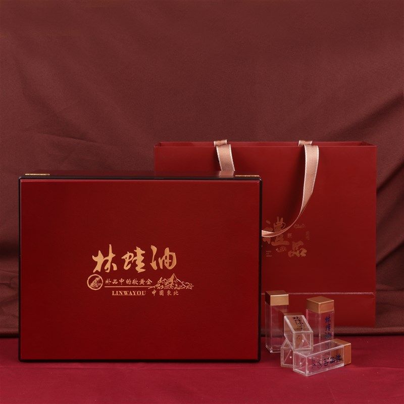 林蛙油蛤蟆油包装盒雪蛤空礼盒林蛙油手提漆盒木盒礼品盒定做