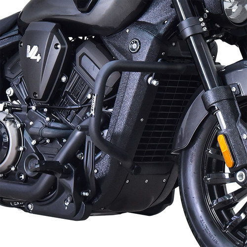 stuntcx适配奔达黑旗500护杠机车边包改装保险杆防摔杠防摔架