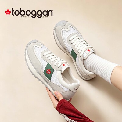TOBOGGAN厚底增高德训鞋女透气