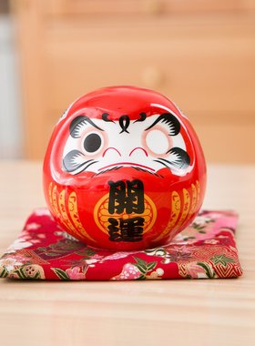 创意招财小达摩摆件达摩蛋寿司料理店铺开业送礼家居玄关装饰品