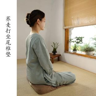 禅修垫荞麦支撑尾椎打坐垫阳台飘窗久坐冥想静坐专用家用复古蒲团