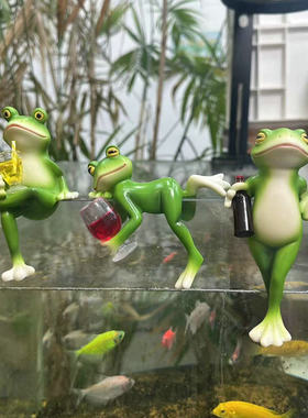 户外庭院花园阳台造景装饰品小青蛙盆套装挂件创意树脂工艺品摆件