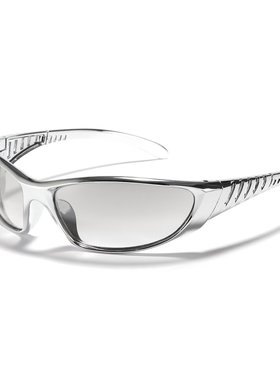 迅格Y2K银色墨镜彩色镂空未来科技感辣妹网红太阳镜女墨镜潮男