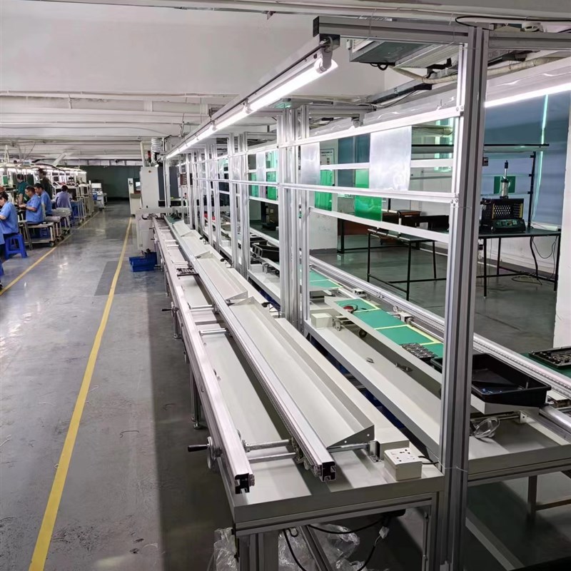 铝合金自动插件线导轨单双边拉线电子插件流水线链条防静电工作台