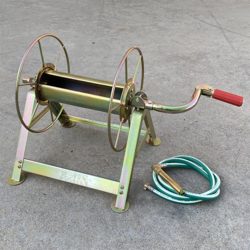 农用手动绕管机喷雾器打药管卷管架缠管架果树卷胶管角铁收纳架子