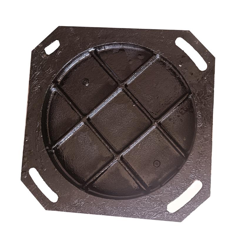 水道雨水圆形电力沙球墨铸铁井盖阴井盖污水窨D400球墨铸铁井盖