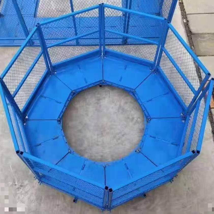 盖梁平台桥梁墩柱施工平台组装式安全梯笼平台