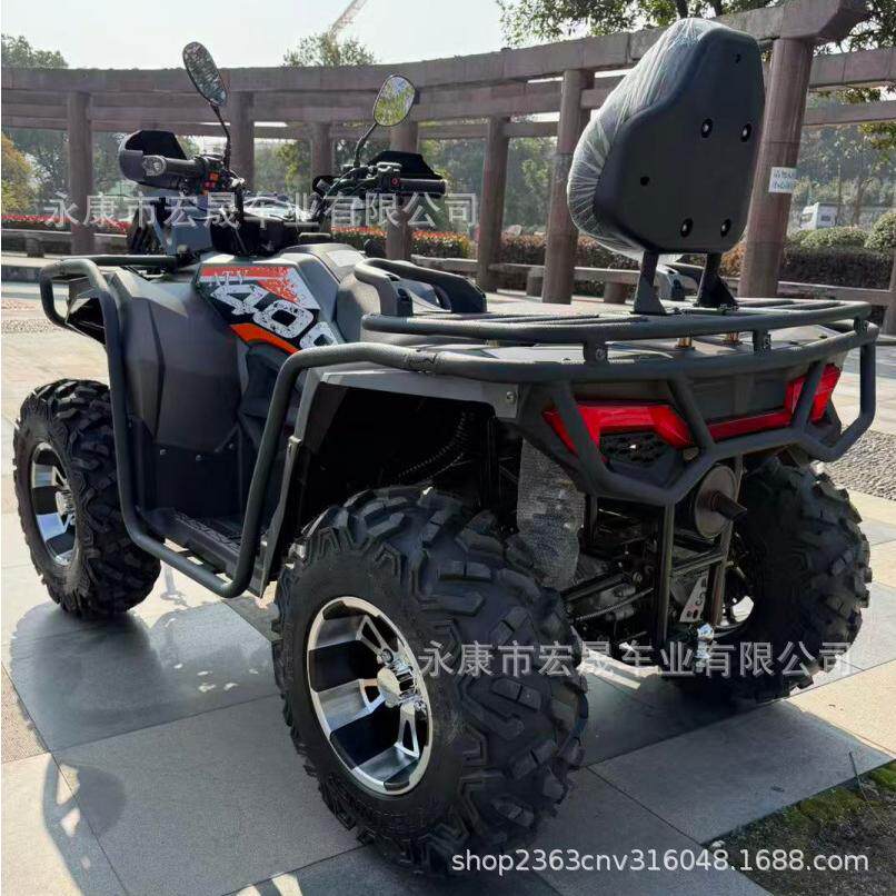 四驱电喷400CC越野沙滩车四轮摩托车两驱四驱可切换全地形车ATV