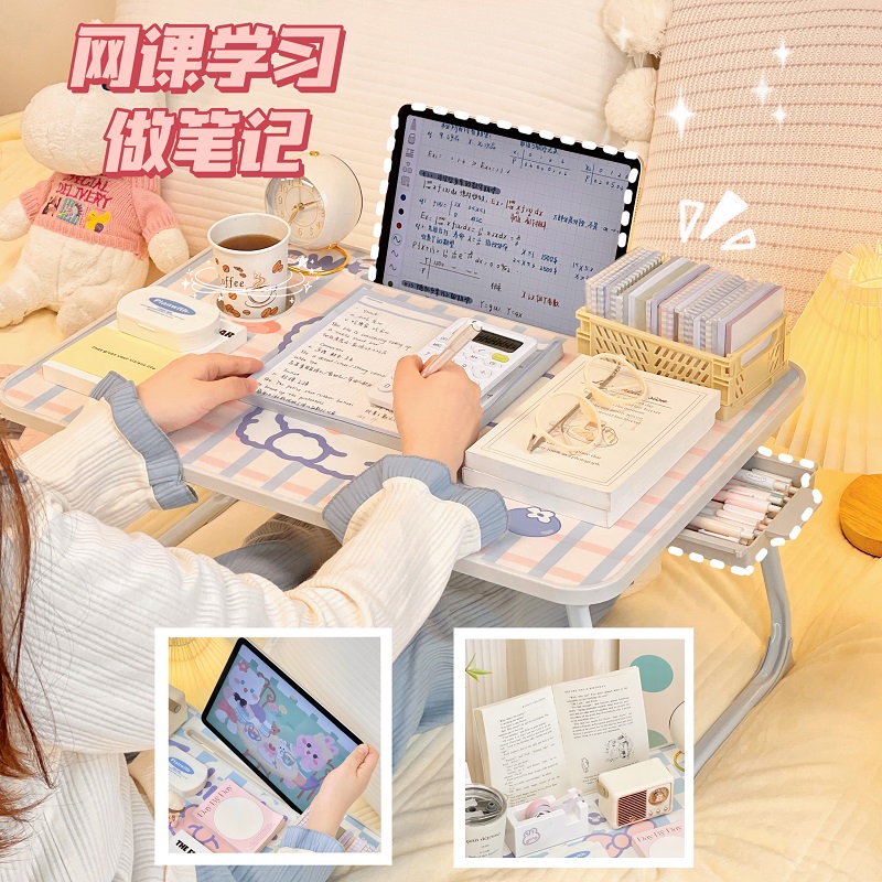 床上小桌子折叠桌学生宿舍床头宿舍书桌笔记本电脑支架办公桌书桌