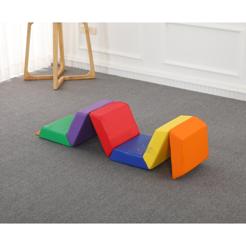 欧标软体多功能游戏垫早教儿童感统体智能平衡独木桥滚圈软包地垫