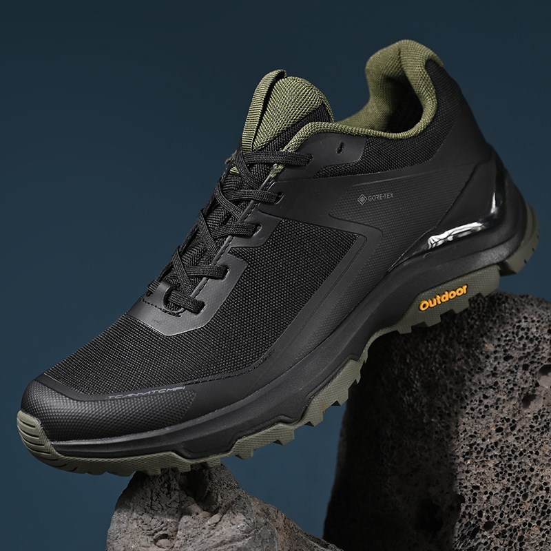 夏季新款男鞋透j气网面防水全地形户外登山运动鞋男徒步鞋防滑旅