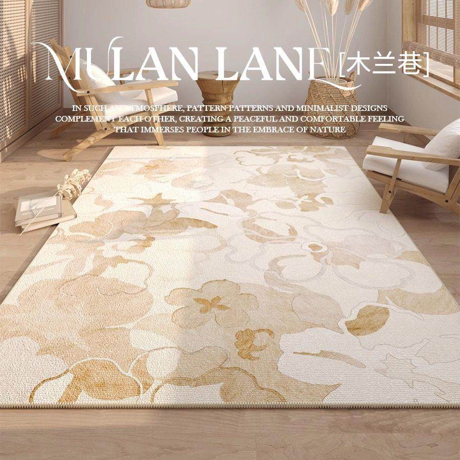 现代风原木风客厅地毯卧室床边毯高级沙发茶几毯侘寂国潮防水地垫,居家布艺,地毯,淘宝优惠券,粉丝福利购,淘宝优惠卷